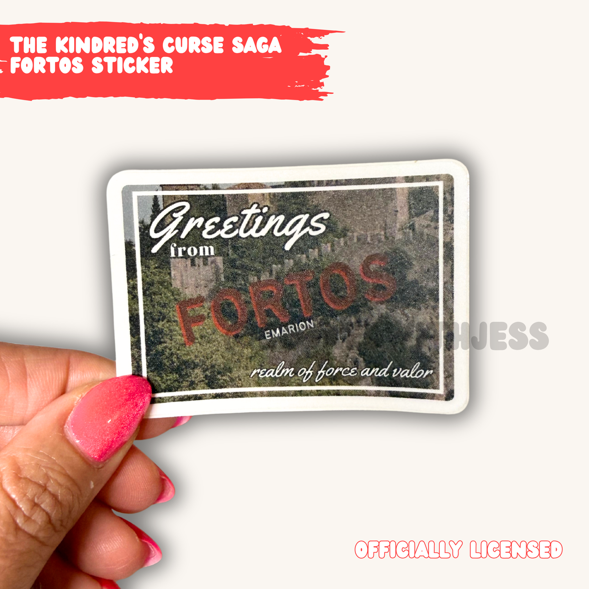 The Kindred's Curse Saga Emarion Realm Postcard Stickers