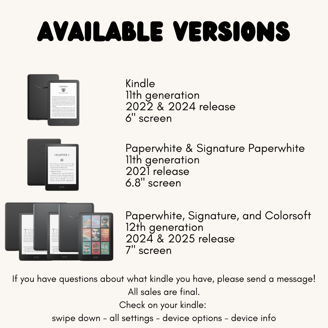 Kindle Case - Removable Cover