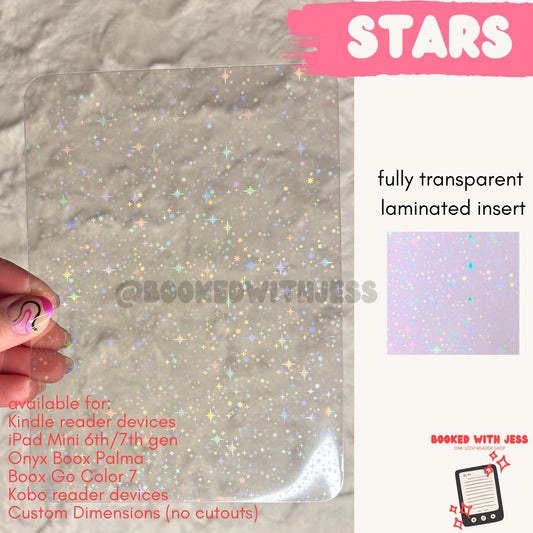 Transparent Kindle & E-Reader Inserts