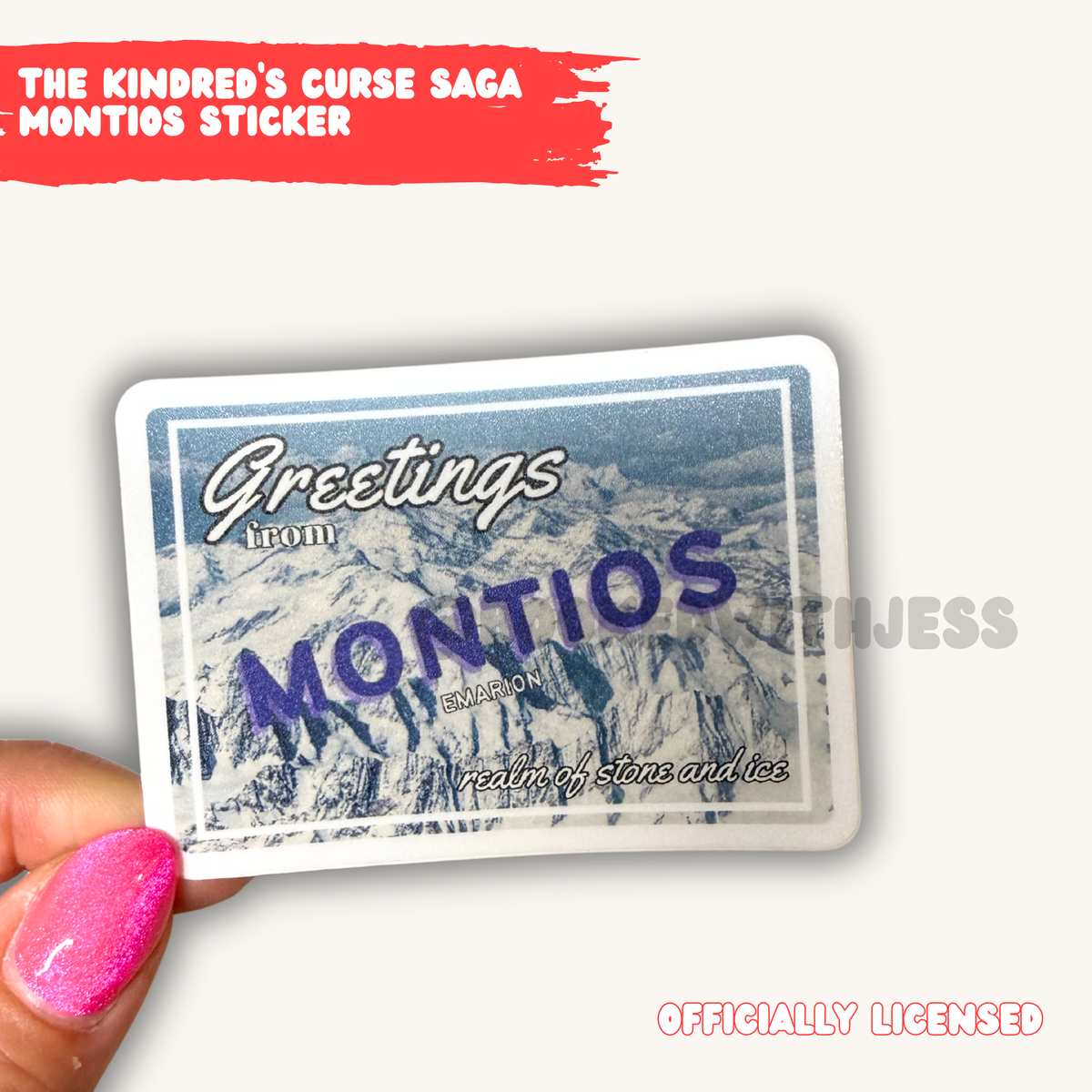 The Kindred's Curse Saga Emarion Realm Postcard Stickers