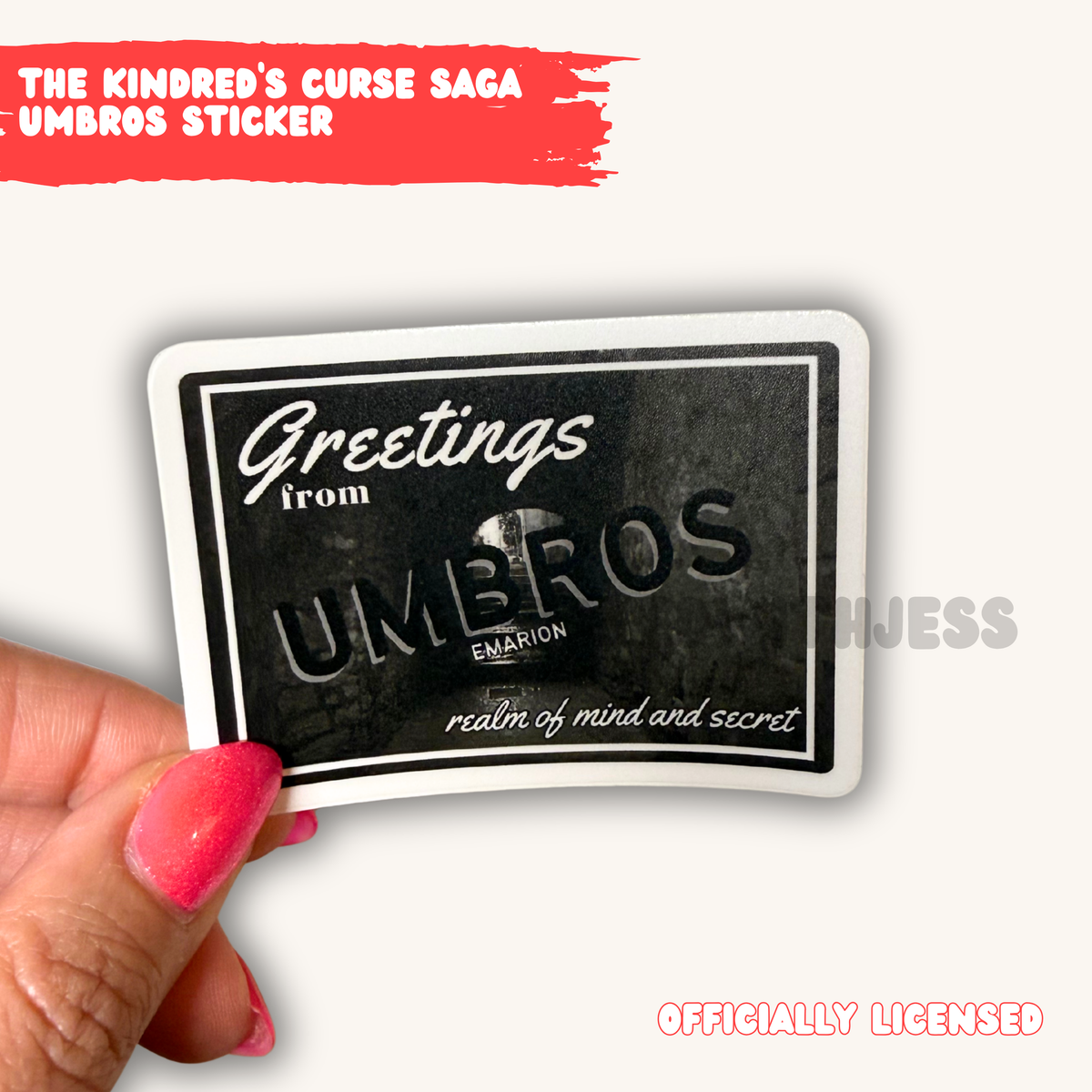 The Kindred's Curse Saga Emarion Realm Postcard Stickers