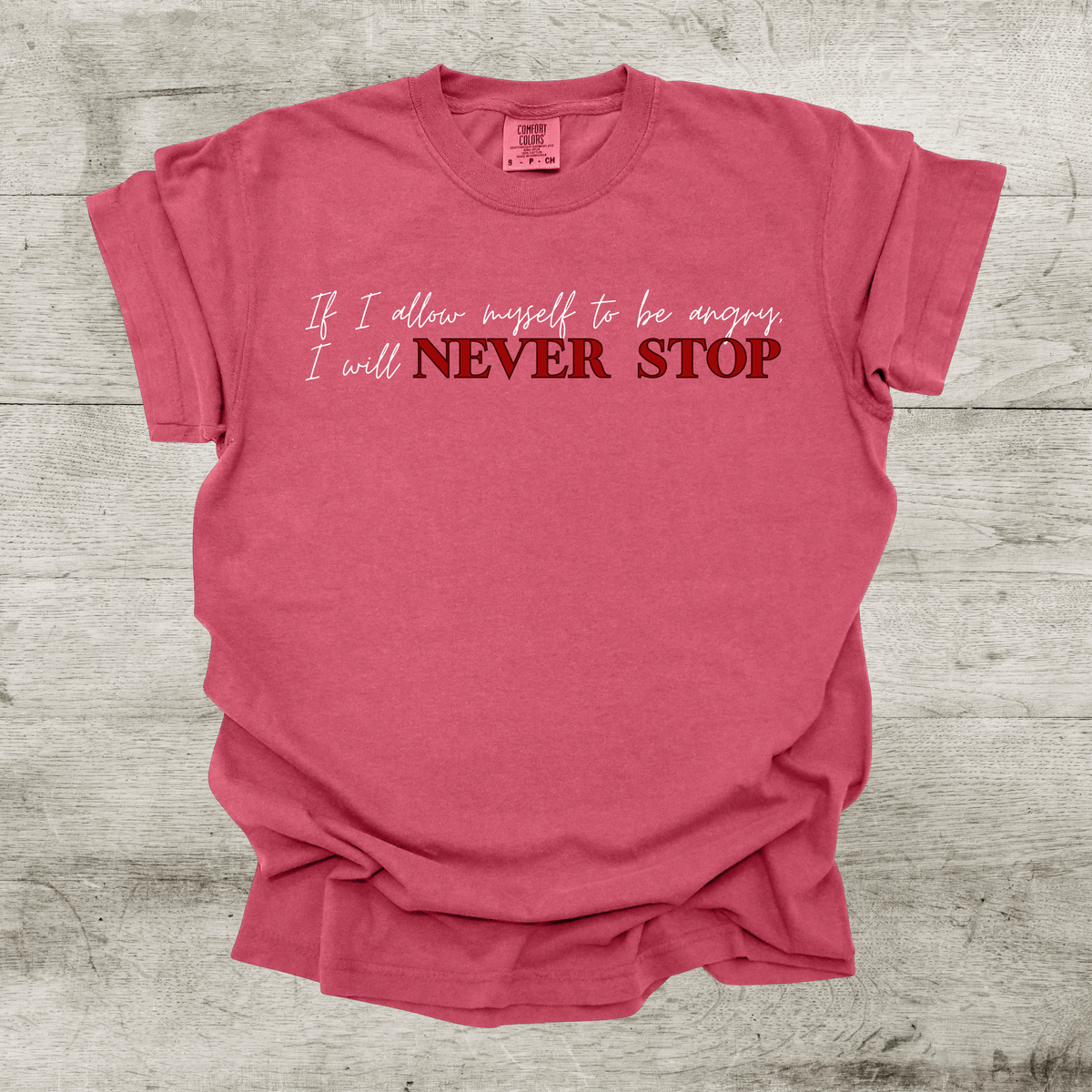 I Will Never Stop Shirt - War of Lost Hearts