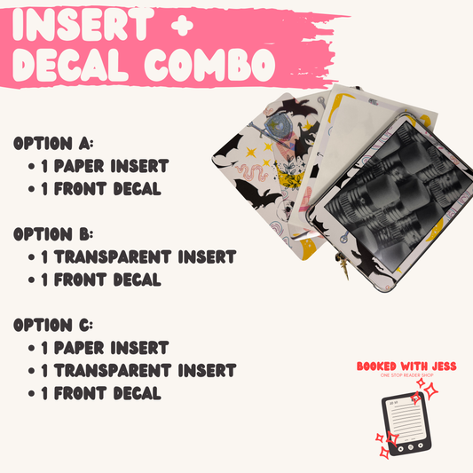 E-reader Insert and Front Decal Combo