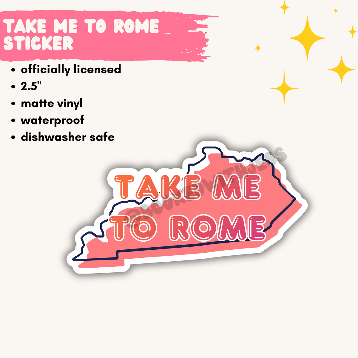 When in Rome Vinyl Stickers