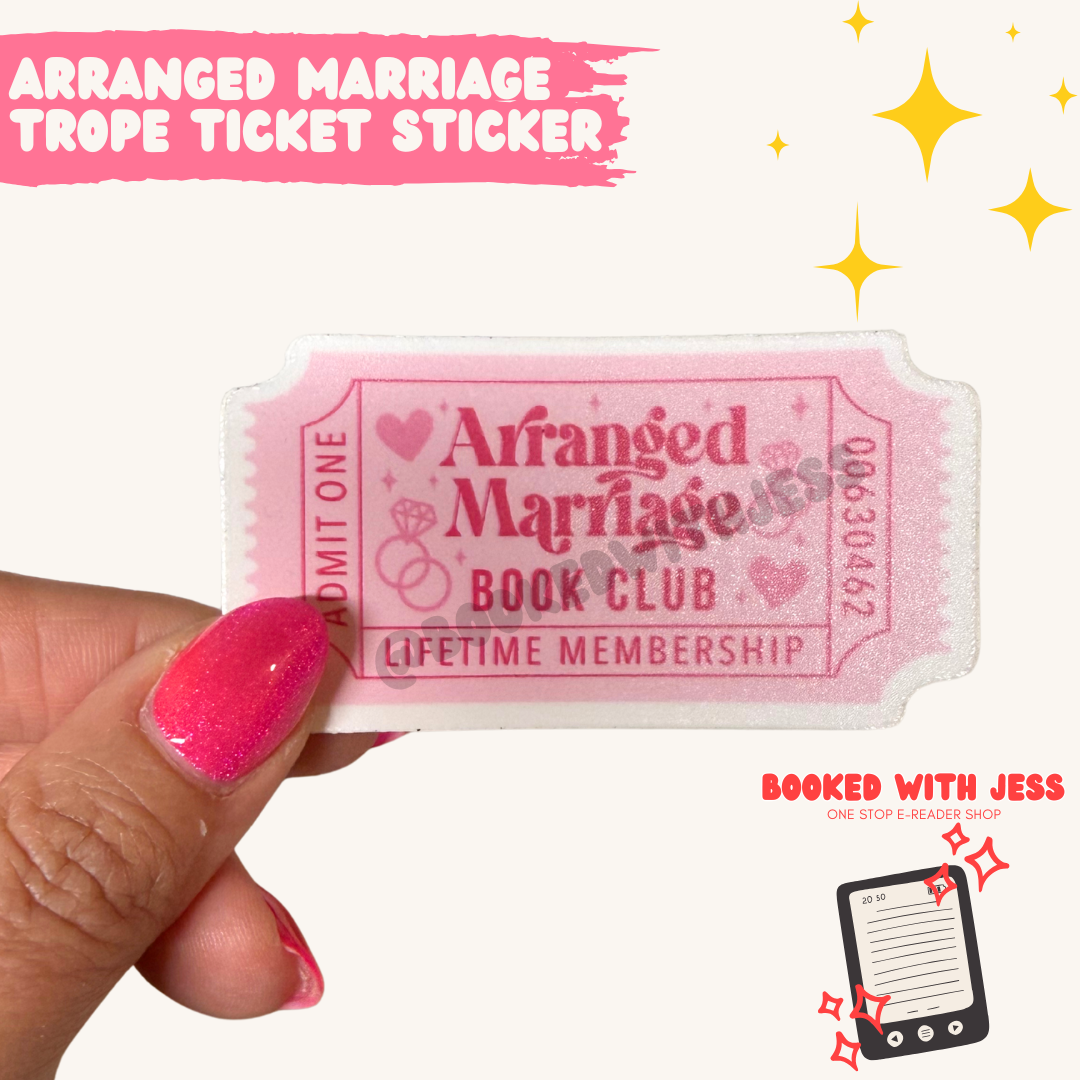 Arranged Marriage Trope Ticket Sticker
