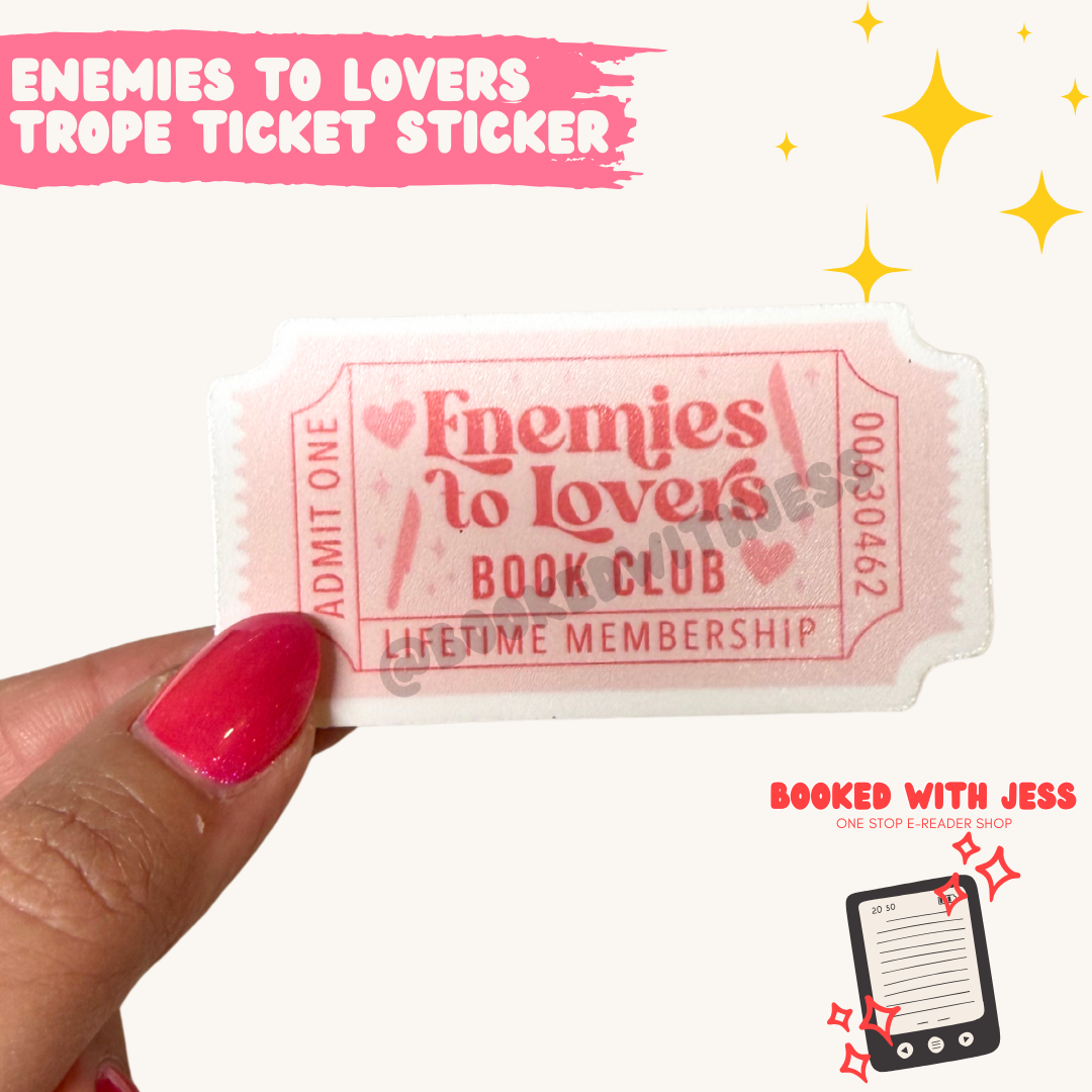 Enemies To Lovers Trope Ticket Sticker