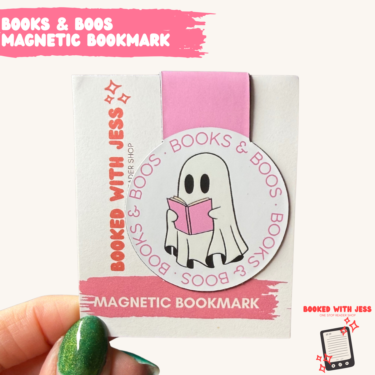 Books & Boos Magnetic Bookmark