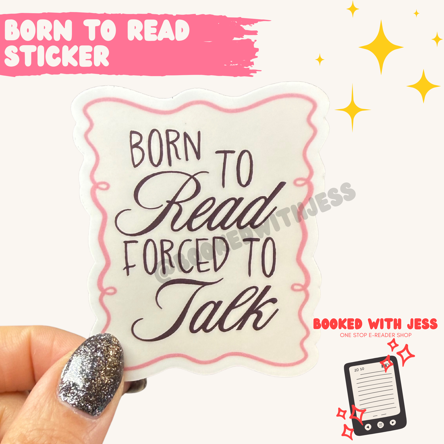 Born to Read Sticker