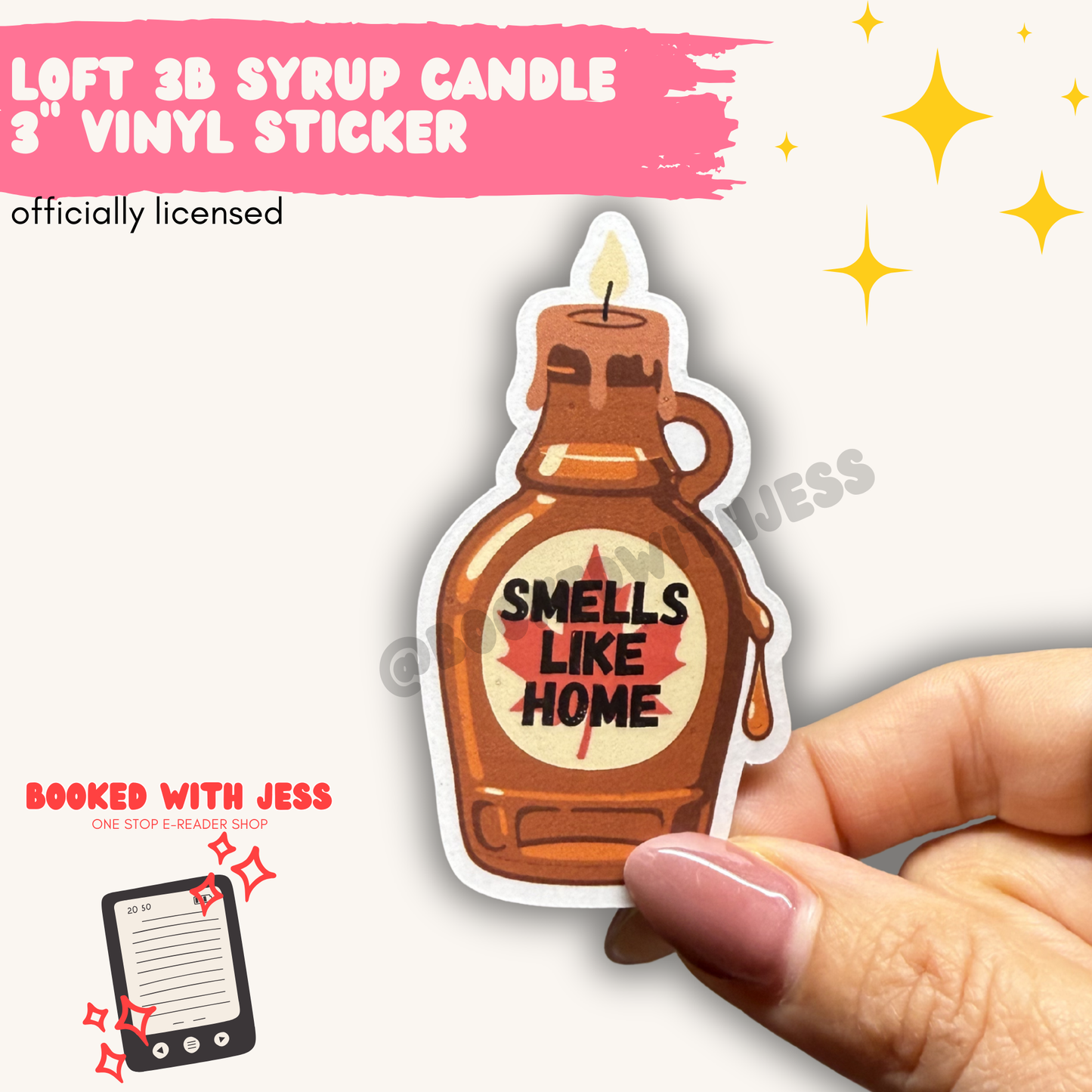 Loft 3B Syrup Candle Vinyl Sticker