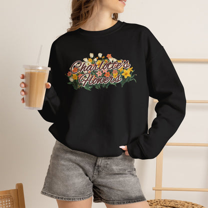Charlotte's Flowers Crewneck Sweatshirt - When in Rome