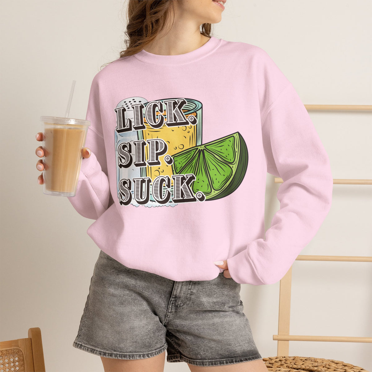 Lick. Sip. Suck. Crewneck Sweatshirt - Ghosted Series
