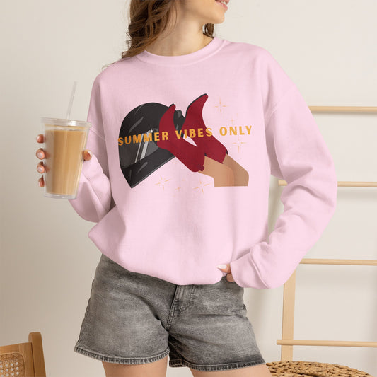 Summer Vibes Only Crewneck Sweatshirt - When in Rome
