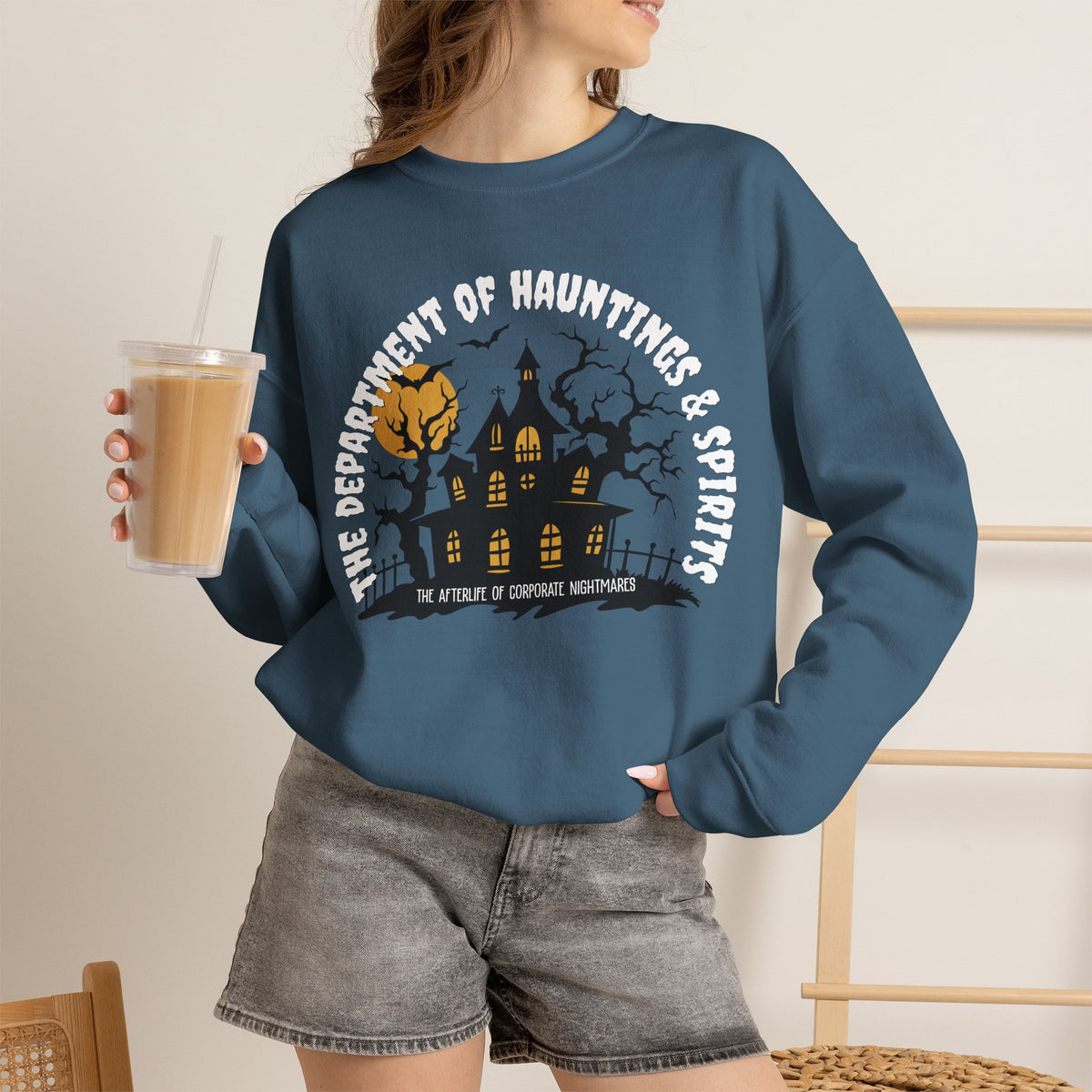 The Department of Hauntings & Spirits Crewneck Sweatshirt - Ghosted Series
