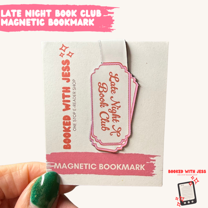 Late Night Book Club Magnetic Bookmark