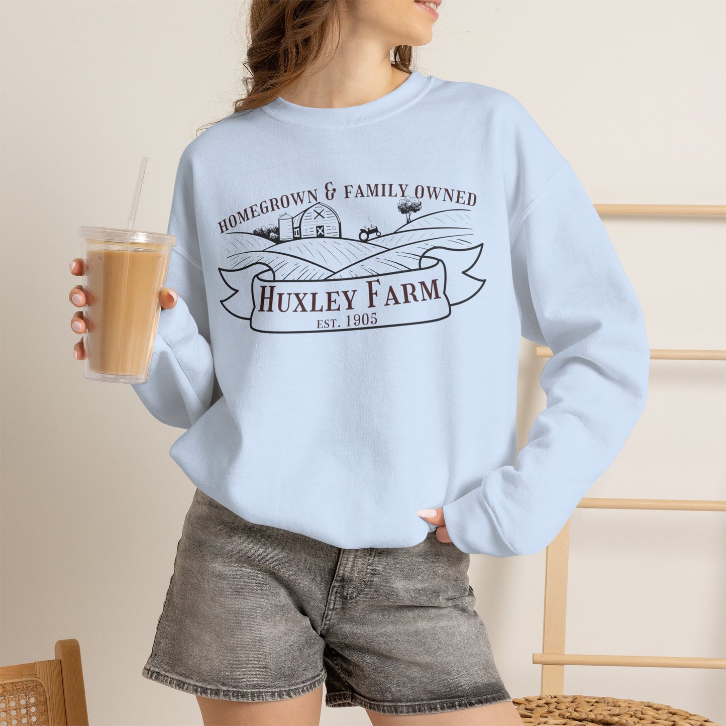 Huxley Farm Crewneck Sweatshirt - When in Rome