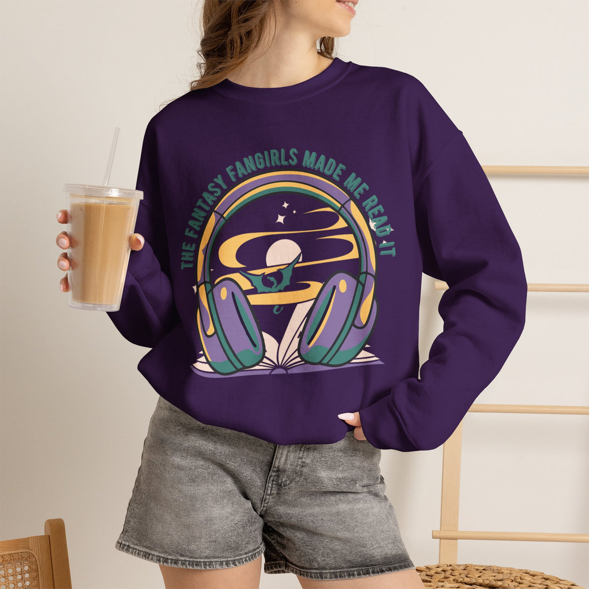 The Fantasy Fangirls Made Me Read It Crewneck