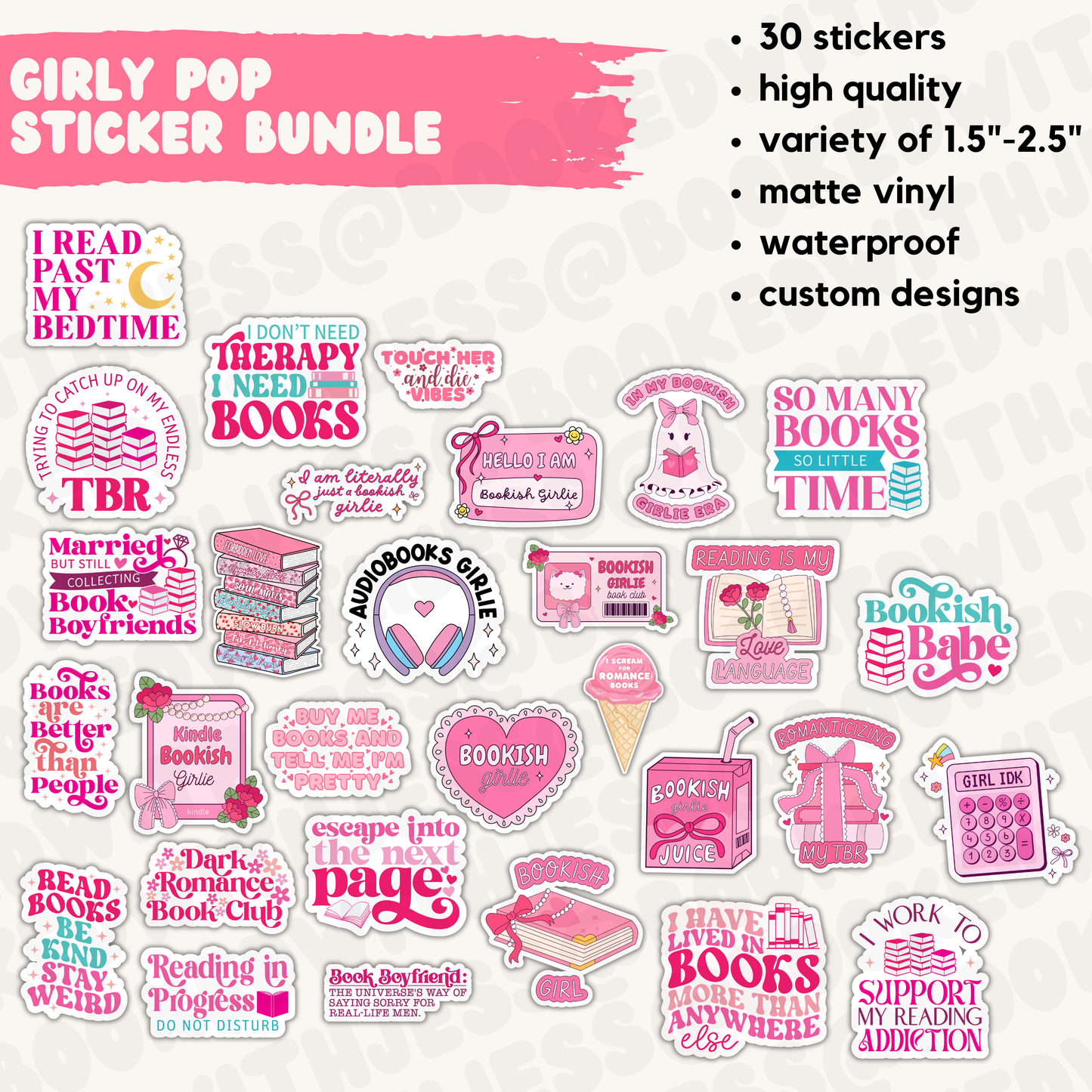 Bookish Sticker Pack