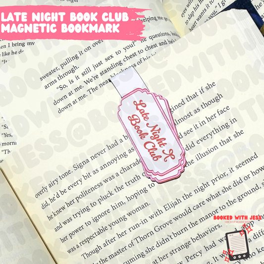 Late Night Book Club Magnetic Bookmark