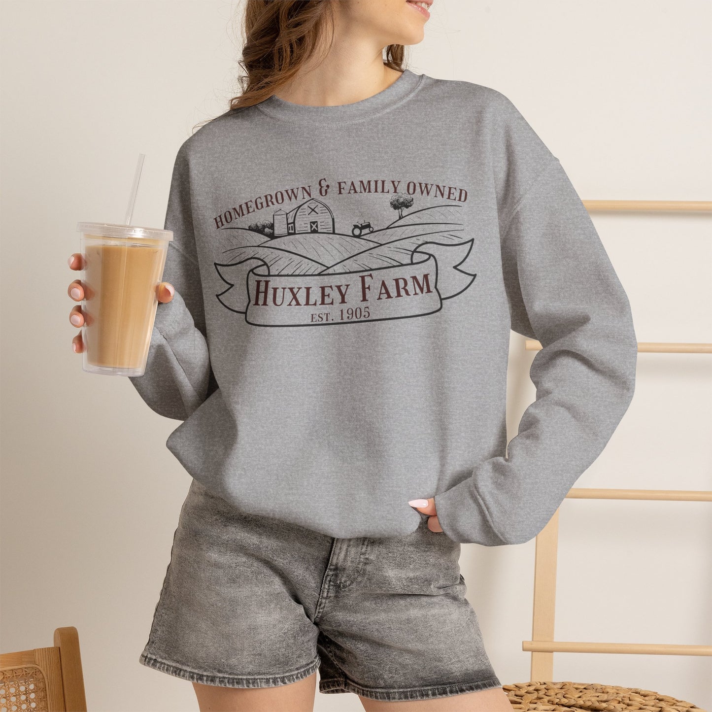 Huxley Farm Crewneck Sweatshirt - When in Rome