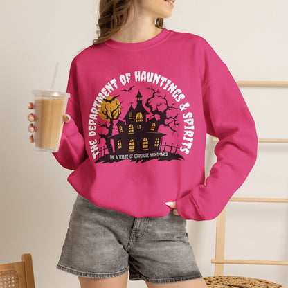 The Department of Hauntings & Spirits Crewneck Sweatshirt - Ghosted Series
