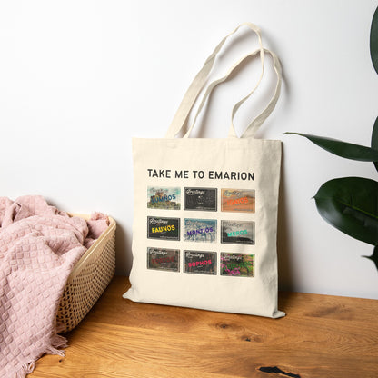 Take Me to Emarion Postcard Tote
