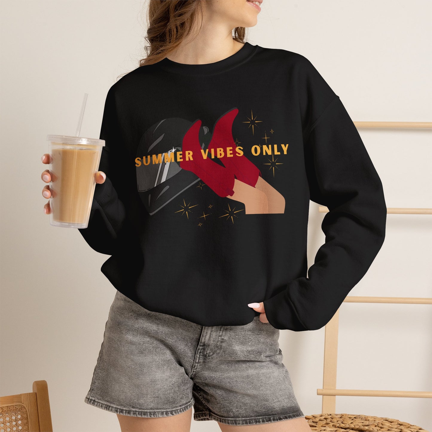 Summer Vibes Only Crewneck Sweatshirt - When in Rome