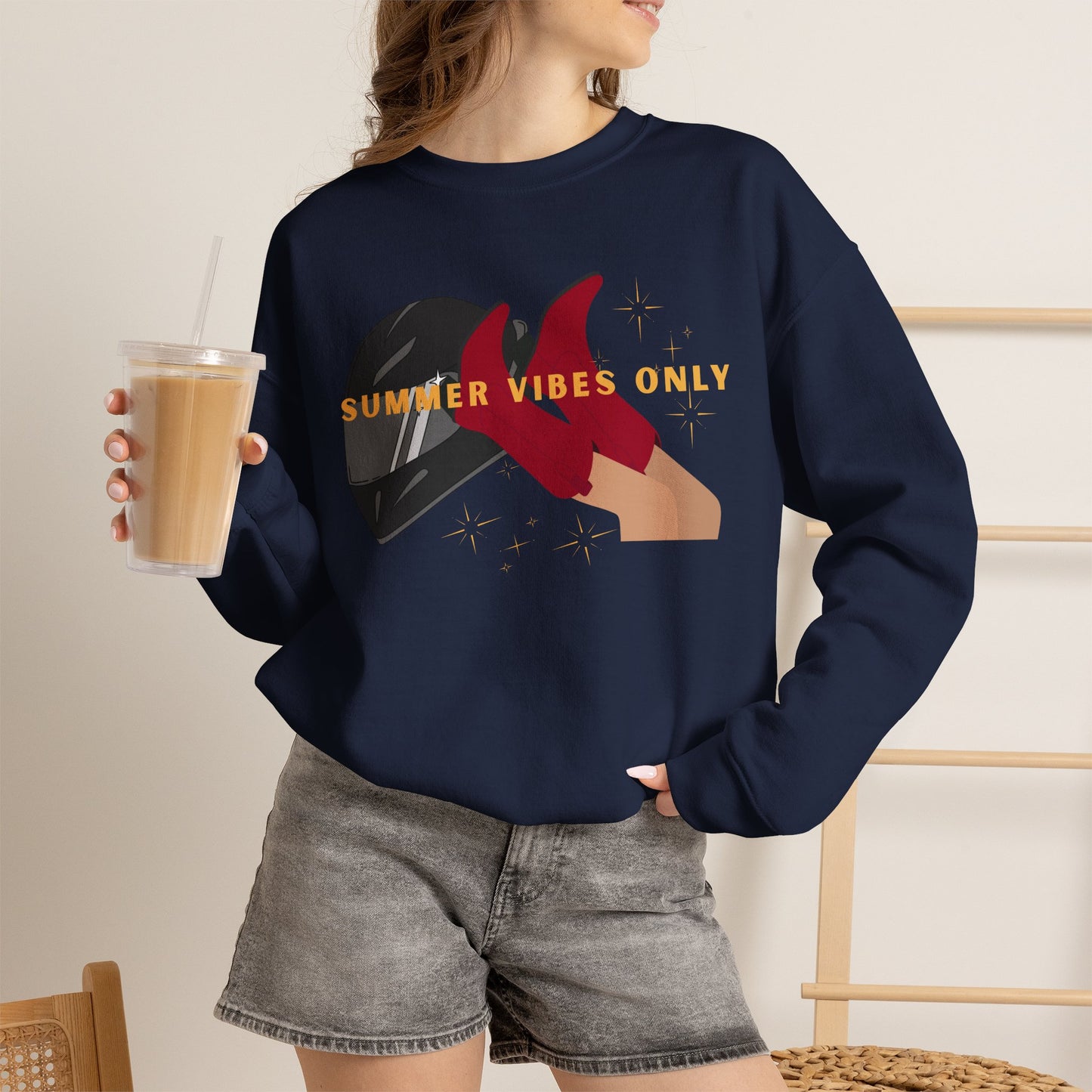 Summer Vibes Only Crewneck Sweatshirt - When in Rome