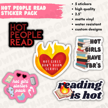 Hot People Read Sticker Pack