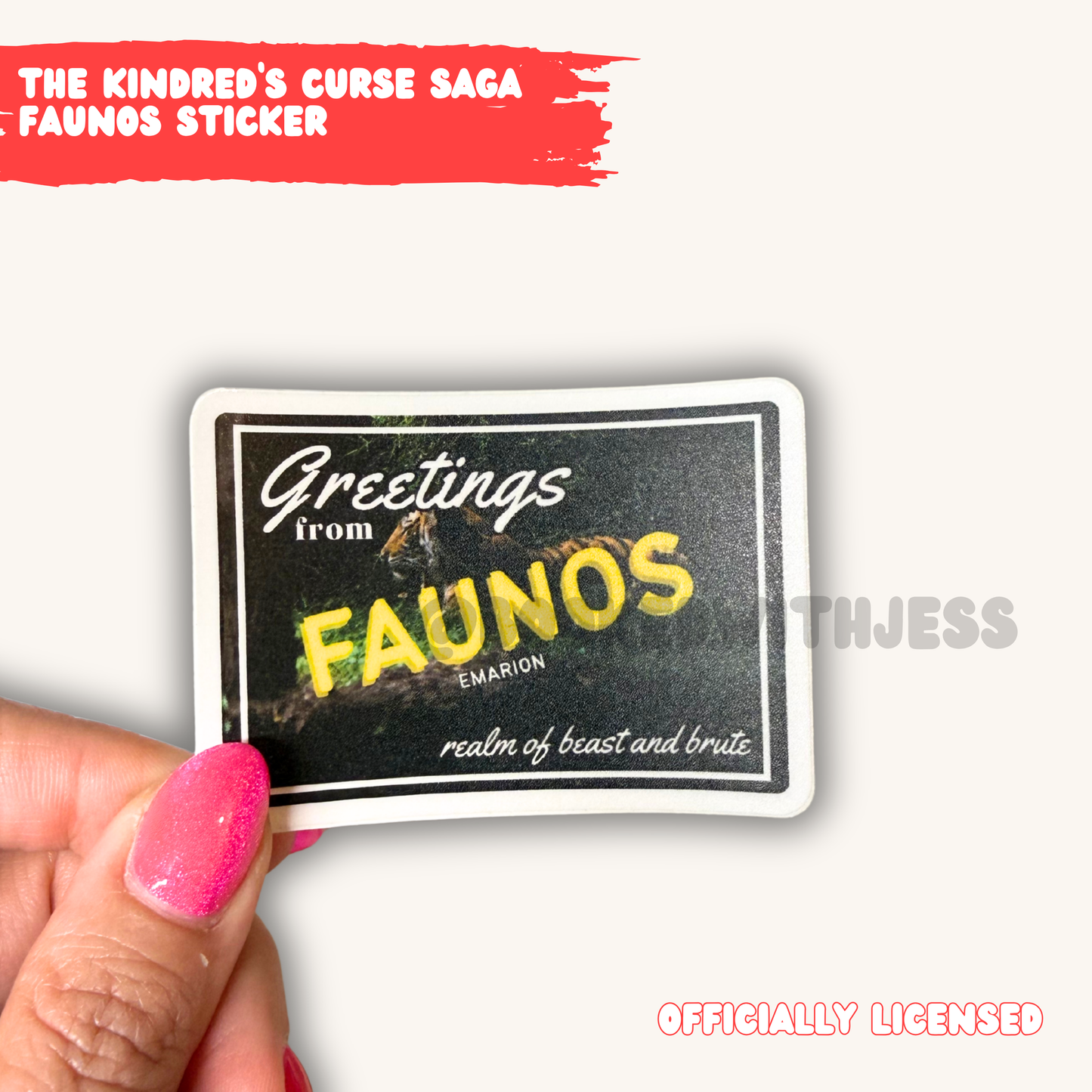The Kindred's Curse Saga Emarion Realm Postcard Stickers