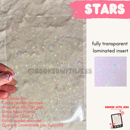 Transparent Kindle & E-Reader Inserts