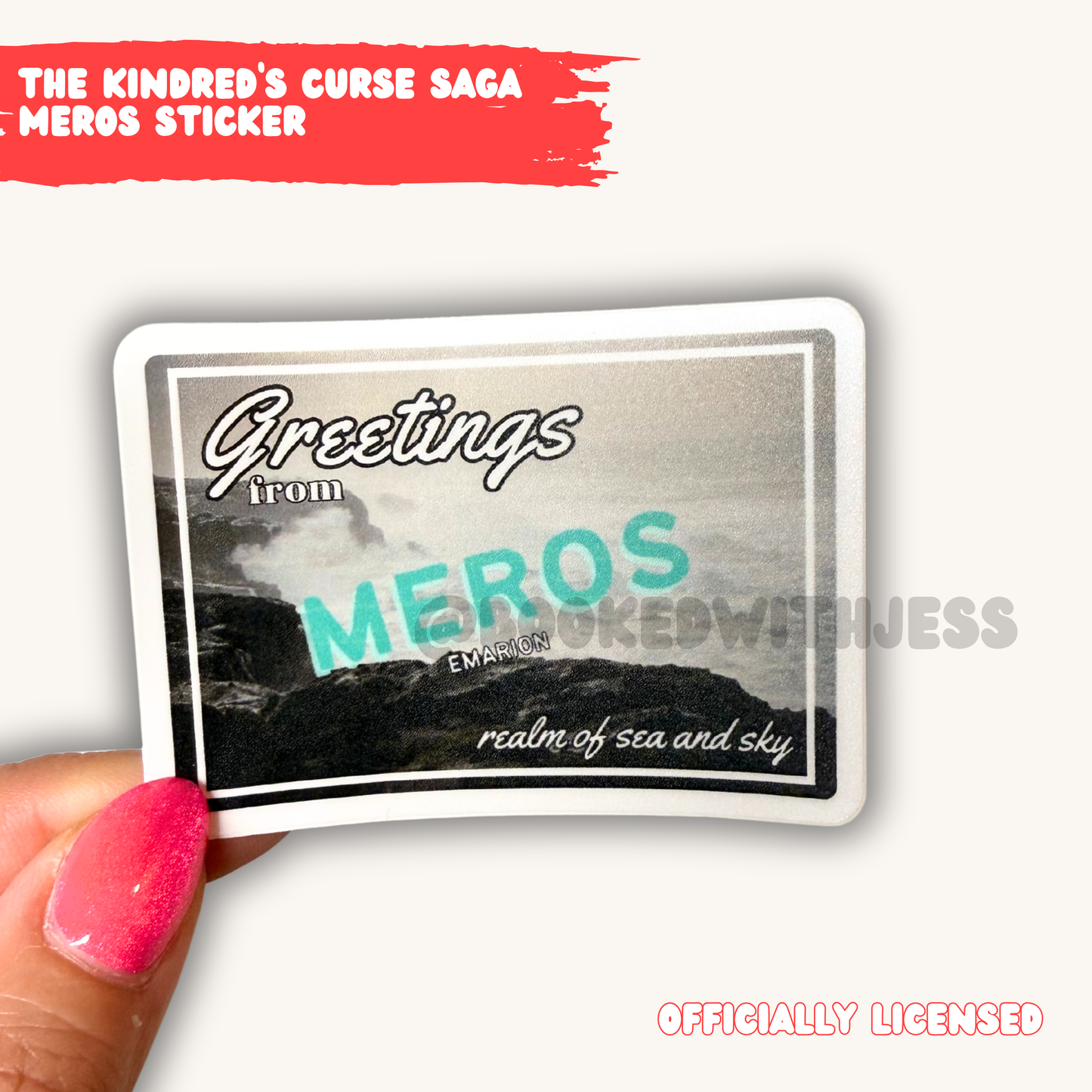 The Kindred's Curse Saga Emarion Realm Postcard Stickers