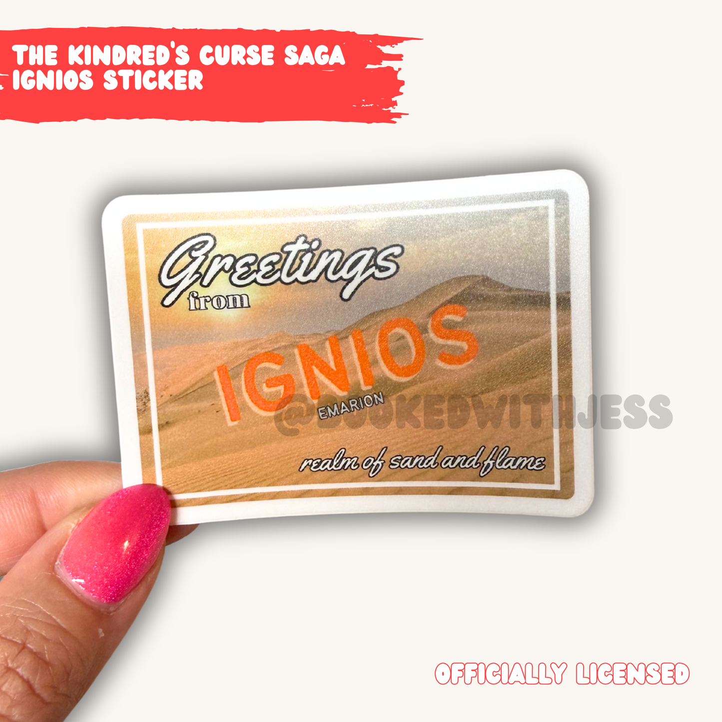 The Kindred's Curse Saga Emarion Realm Postcard Stickers