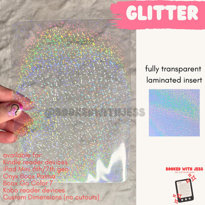 Transparent Kindle & E-Reader Inserts