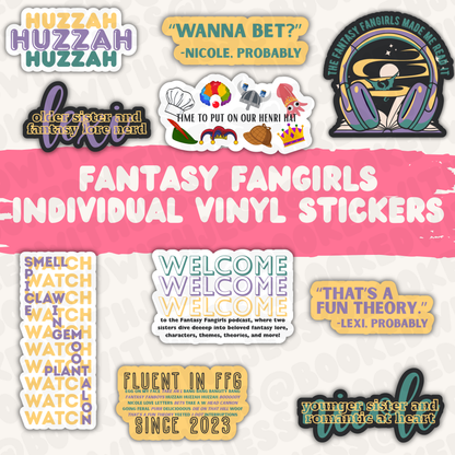Fantasy Fangirls Vinyl Stickers