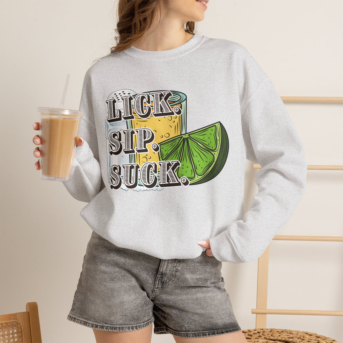 Lick. Sip. Suck. Crewneck Sweatshirt - Ghosted Series