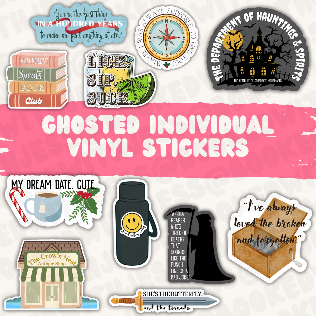 Ghosted (BK Borison) Vinyl Stickers