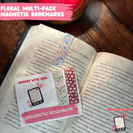 Floral Multi-Pack Magnetic Bookmark