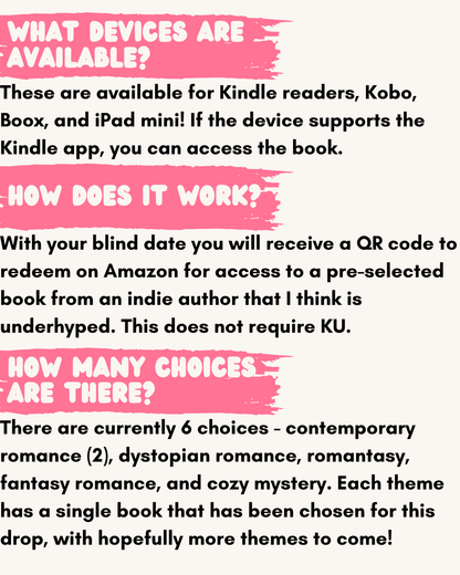 Blind Date with a Kindle (or other e-reader!)