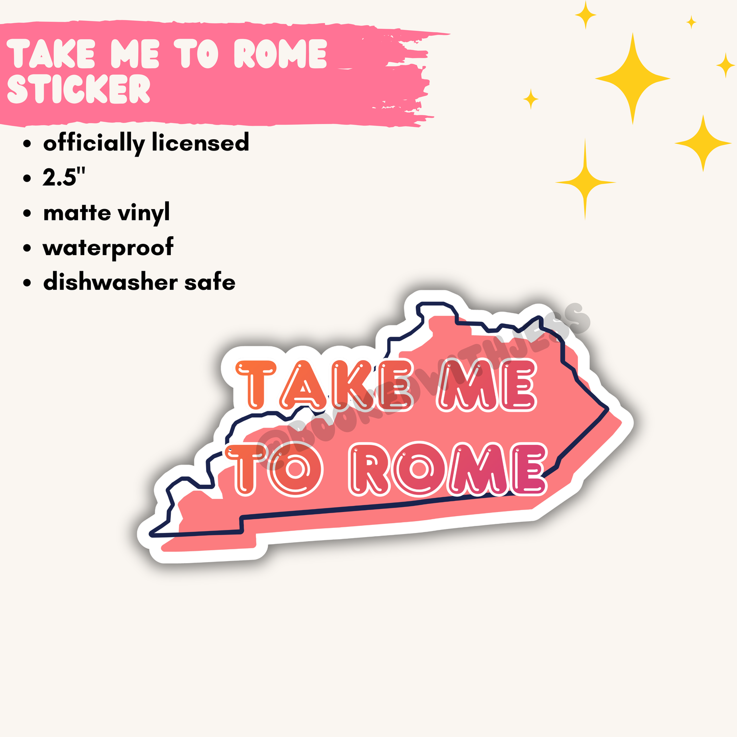 When in Rome Vinyl Stickers