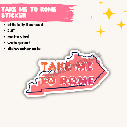 When in Rome Vinyl Stickers