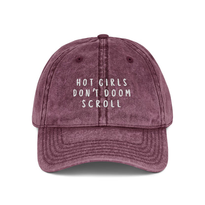 Hot girls Don't Doom Scroll Vintage Cap
