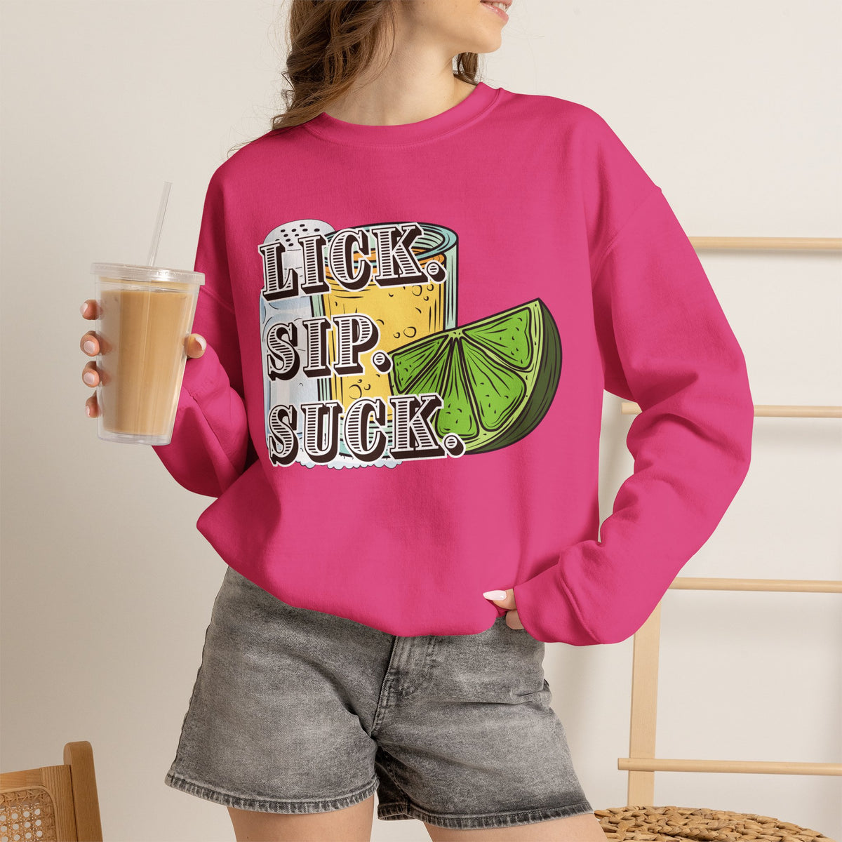 Lick. Sip. Suck. Crewneck Sweatshirt - Ghosted Series