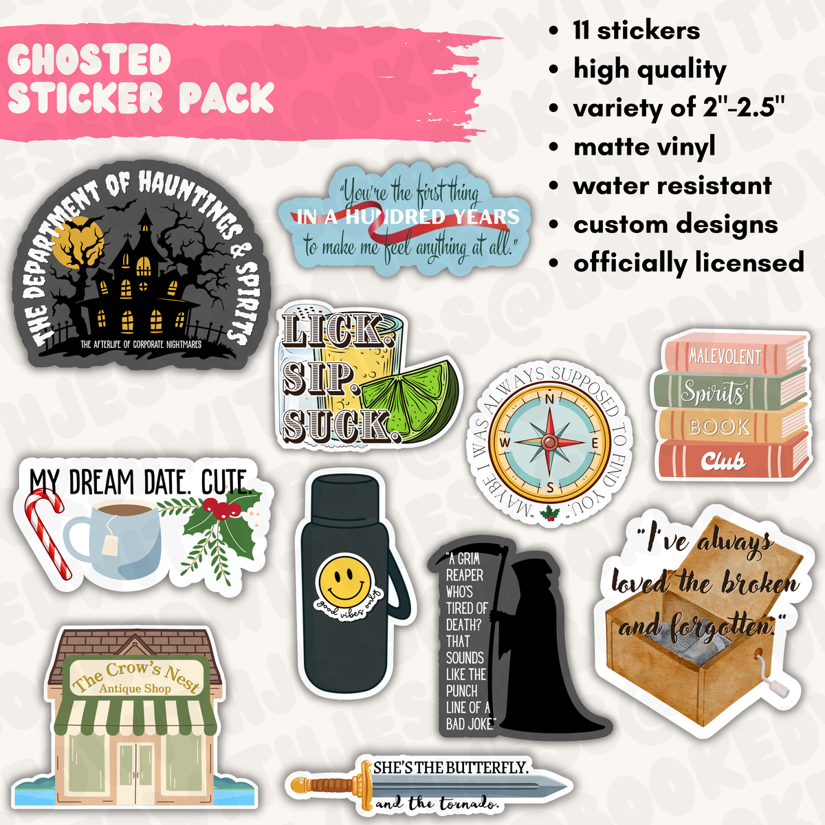 Ghosted (BK Borison) Sticker Pack