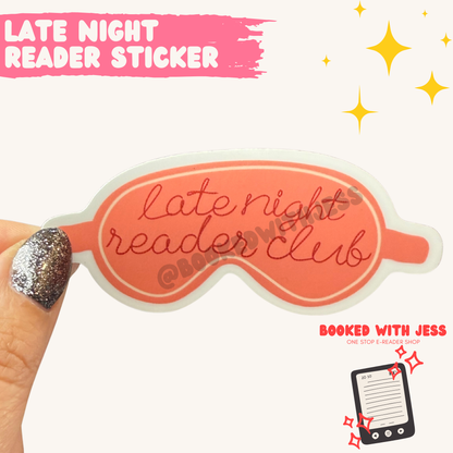 Late Night Reader Sticker