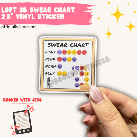 Loft 3B Sticker Chart Vinyl Sticker
