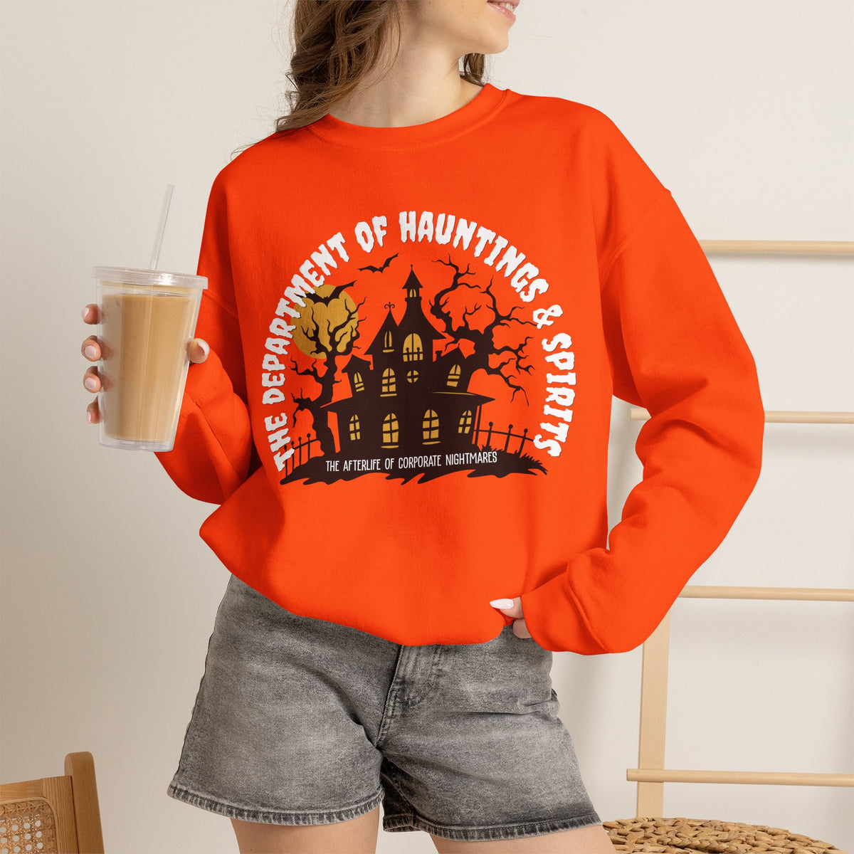 The Department of Hauntings & Spirits Crewneck Sweatshirt - Ghosted Series
