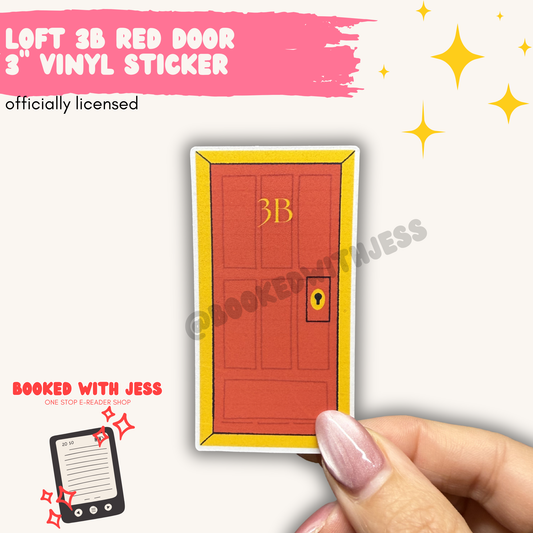 Loft 3B Red Door Vinyl Sticker