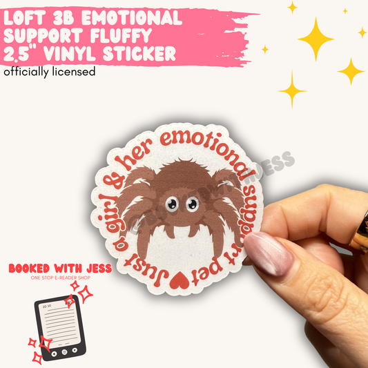 Loft 3B Emotional Support Fluffy Vinyl Sticker