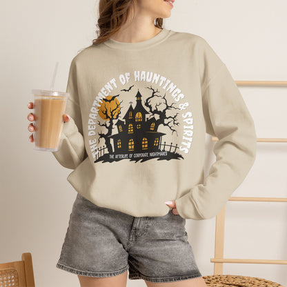 The Department of Hauntings & Spirits Crewneck Sweatshirt - Ghosted Series