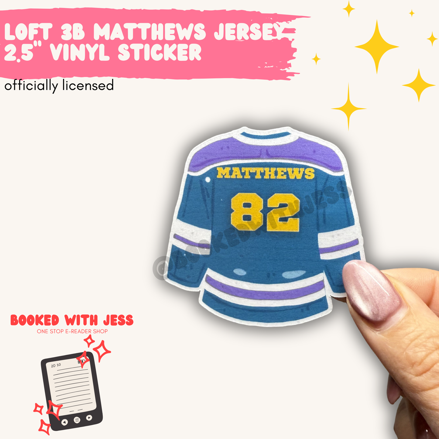 Loft 3B Jersey Vinyl Sticker